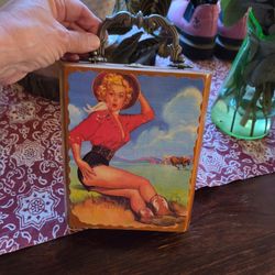 Cute Cowgirl Cigar Box Purse