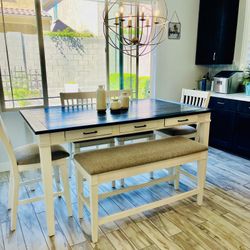 Dining Room Table With Bench And Chairs 