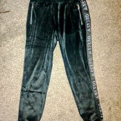 Guess Black Velvet Pants