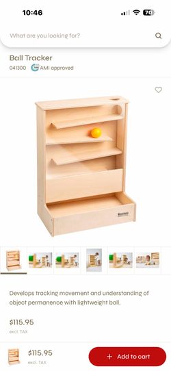 Montessori Infant/Toddler ball maze Nienhuis brand