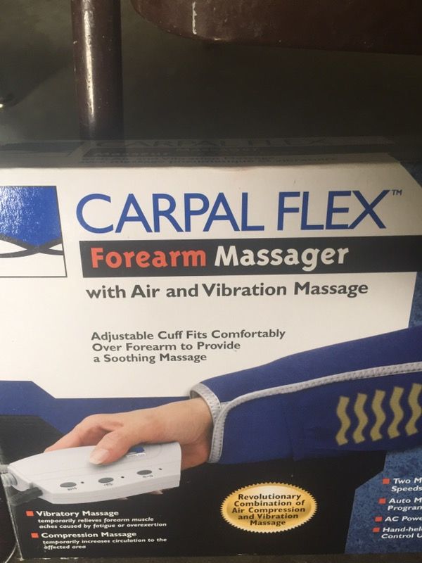Carpal flex forearm massager with air & vibration massage