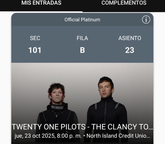 Twenty One Pilots Chula Vista Tickets