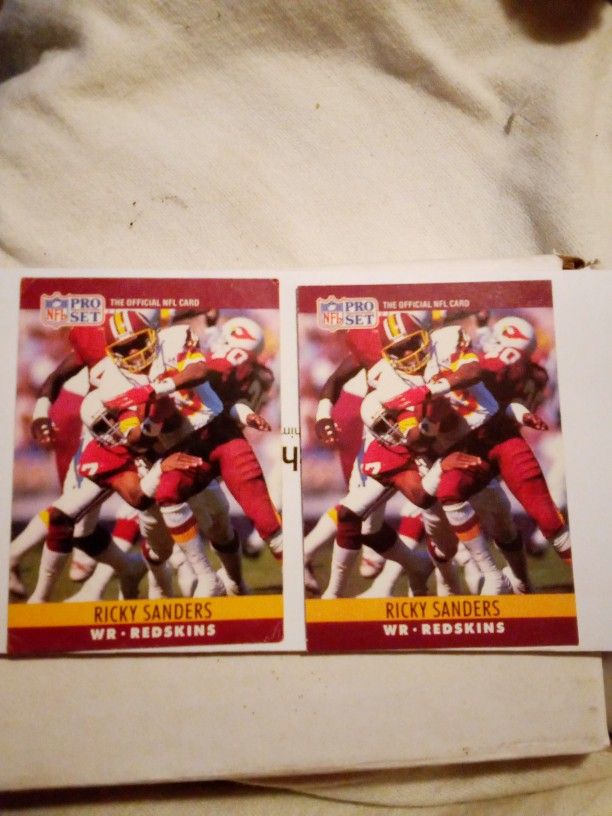 Football Pro Set 1990 Ricky Sanders,, Error Card