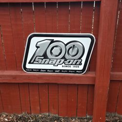 Snapon 100 Annaversity Metal Sign