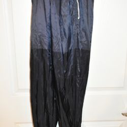 Nike Woman Blue Black Windbreaker Pants SZ L
