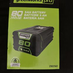 Greenworks Pro 80v 5ah battery