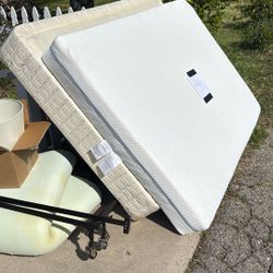 Full Size Ikea Mattress And Boxspring + Frame