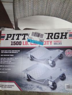 Pittsburgh 1500 lb capacity vehicles dollies 2 pieces new