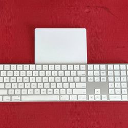Apple Magic keyboard w/Numeric A1843 Trackpad A1535 Bluetooth Wireless 