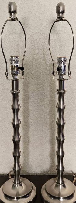 Lamps- 2 Count- Silver Colored