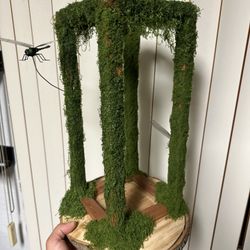 18” Wood Moss Lanterns 