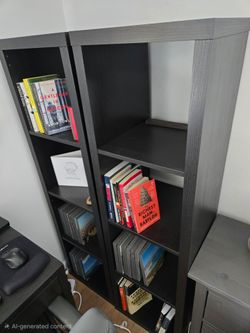 Ikea Shelves (2) Black