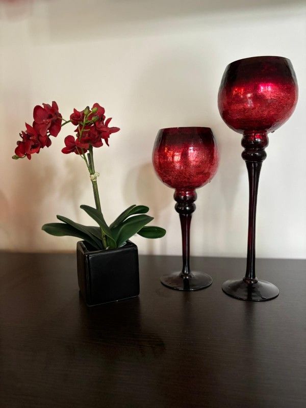 Candle Stand and Vase Set