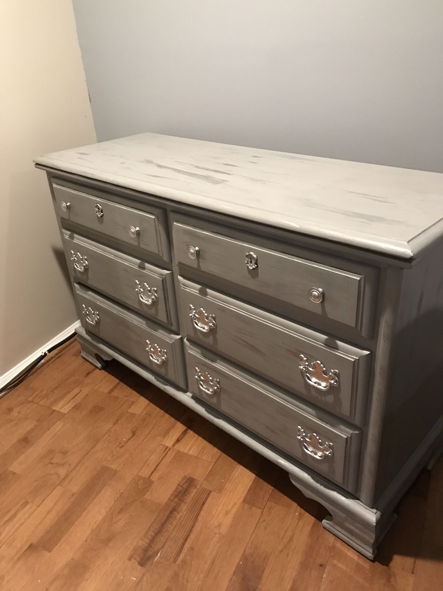 dresser in gray color