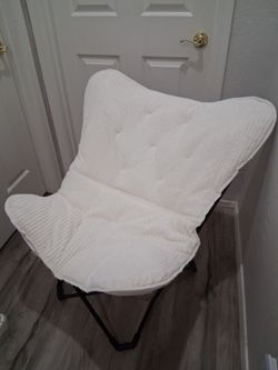 Kohl's The Big One Ivory Cut Faux Fur Butterfly Chairs