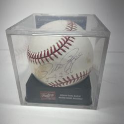PETE ROSE SIGNED RAWLINGS MLB BASEBALL PSA DNA W/CASE