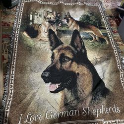 German Shepherd Blanket ( 5 Ft X 4 Ft )