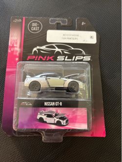 JADA PINK SLIPS Silver NISSAN GT-R 1:64 Scale New In Package