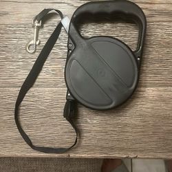 Dog Retractable Leash Black 