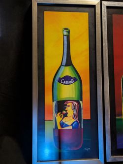 Naylor Cabernet Wine Bottle Framed Art Print