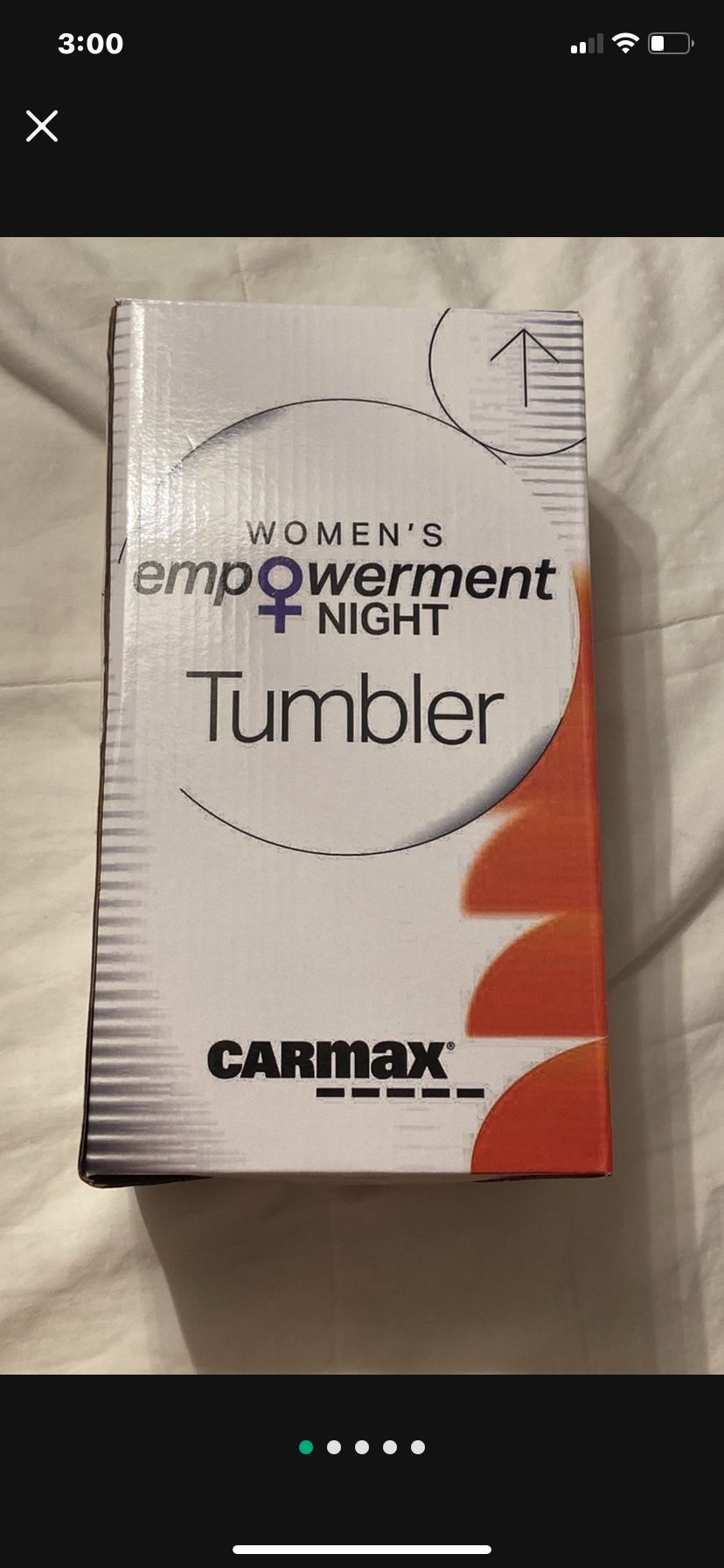 Phoenix Suns Women's Empowerment Night Tumbler 3/14/25 New In Box