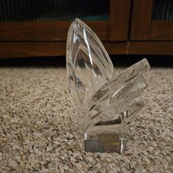 Mikasa Clear Glass Crystal Candle Holder