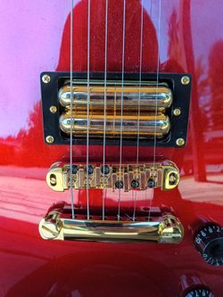 Firefly discontinued color with upgraded bridge humbucker.