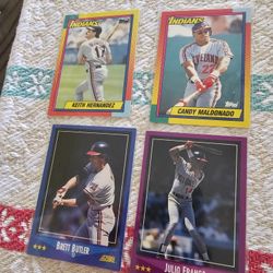 Cleveland Indians 31 Baseball Cards Lot 
