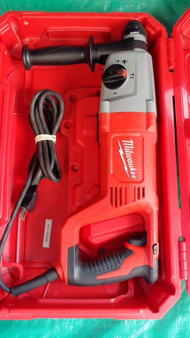 Milwaukee  Corded SDS Plus 1"  Rotary Hammer Drill with Hard Case