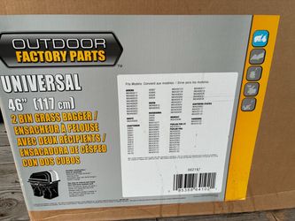 Outdoor Factory Parts Universal 46" 2 Bin Grass Bagger