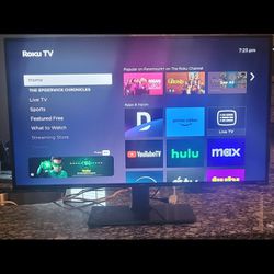 For Sale! 43' Smart TV with Stand! Built In Roku! Like NEW!