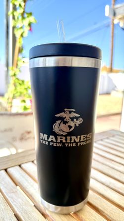 Marines Laser Engraved Tumbler