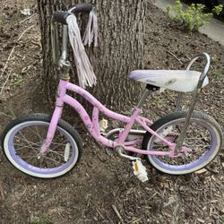 collectable girls small kids bike used 