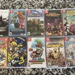 Minecraft Splatoon 3 Mario & luigi Wario Ware Disney Illusion Island Nintendo Switch