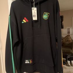 New Mens Large Adidas Bob Marley Black Hoodie Sold Out Sudadera $50 cash, pick up in Reseda only (Tampa and Vanowen)