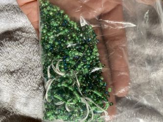 Spring (green) waist bead ready to make