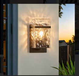 Outdoor Wall Sconce, Brown, 10.4" H