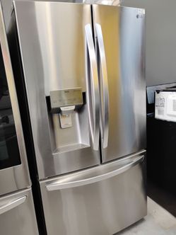 Stainless French door top cooling bottom freezing with warranty Delivery fee depends on address