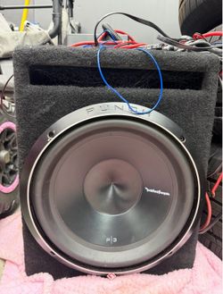 Rockford Fosgate P3 12 sub , Amp, ported box, bass knob
