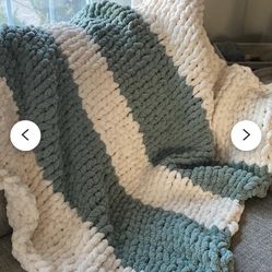Handmade Jumbo Finger Knit Blankets 