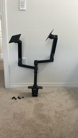 Ergotron – LX Vertical Stacking Dual Monitor Arm, VESA Desk Mount – for 2 Monitors Up to 24 Inches, 7 to 20 lbs Each – Matte Black