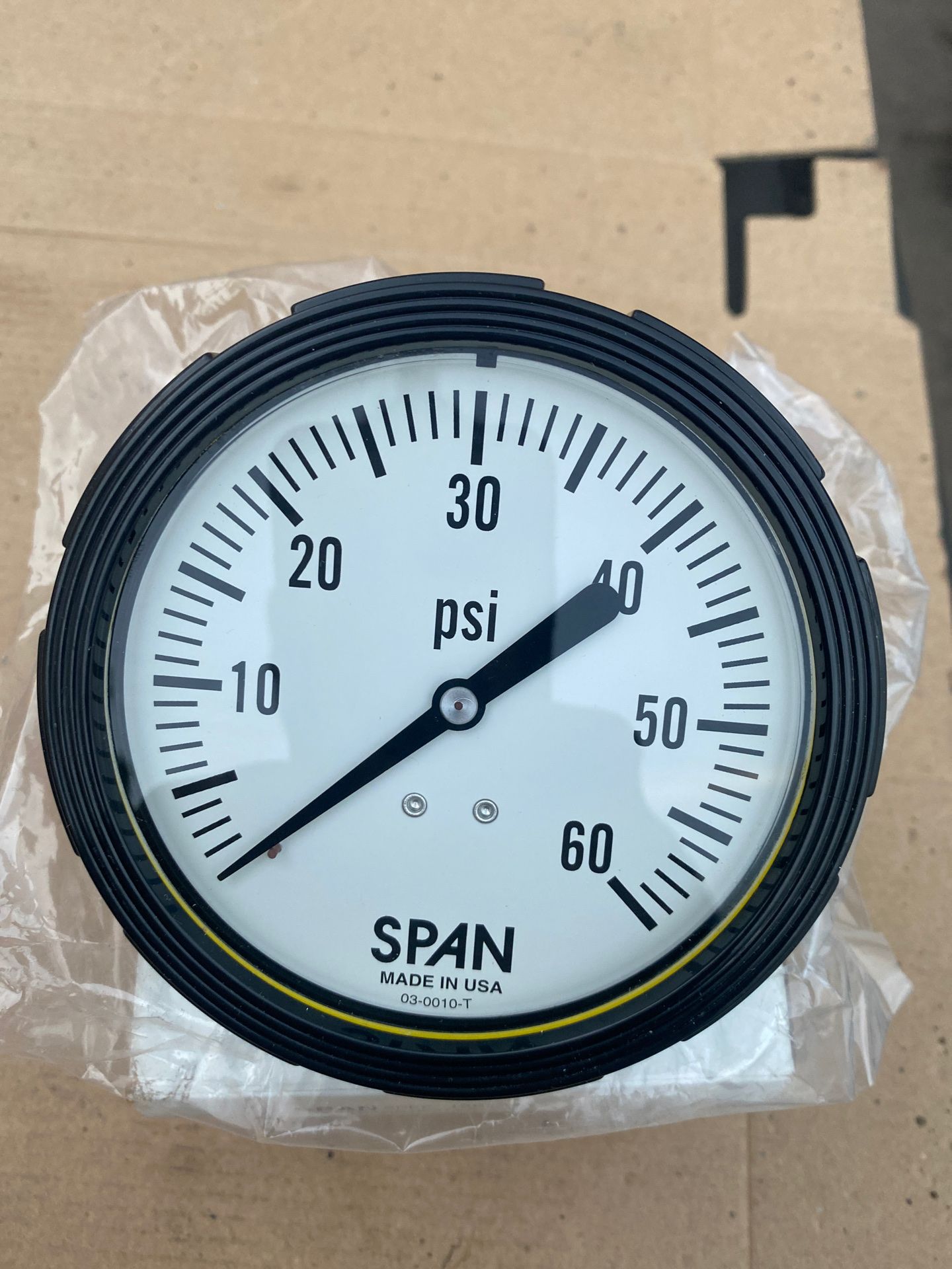 SPAN pressure gauge 60psi