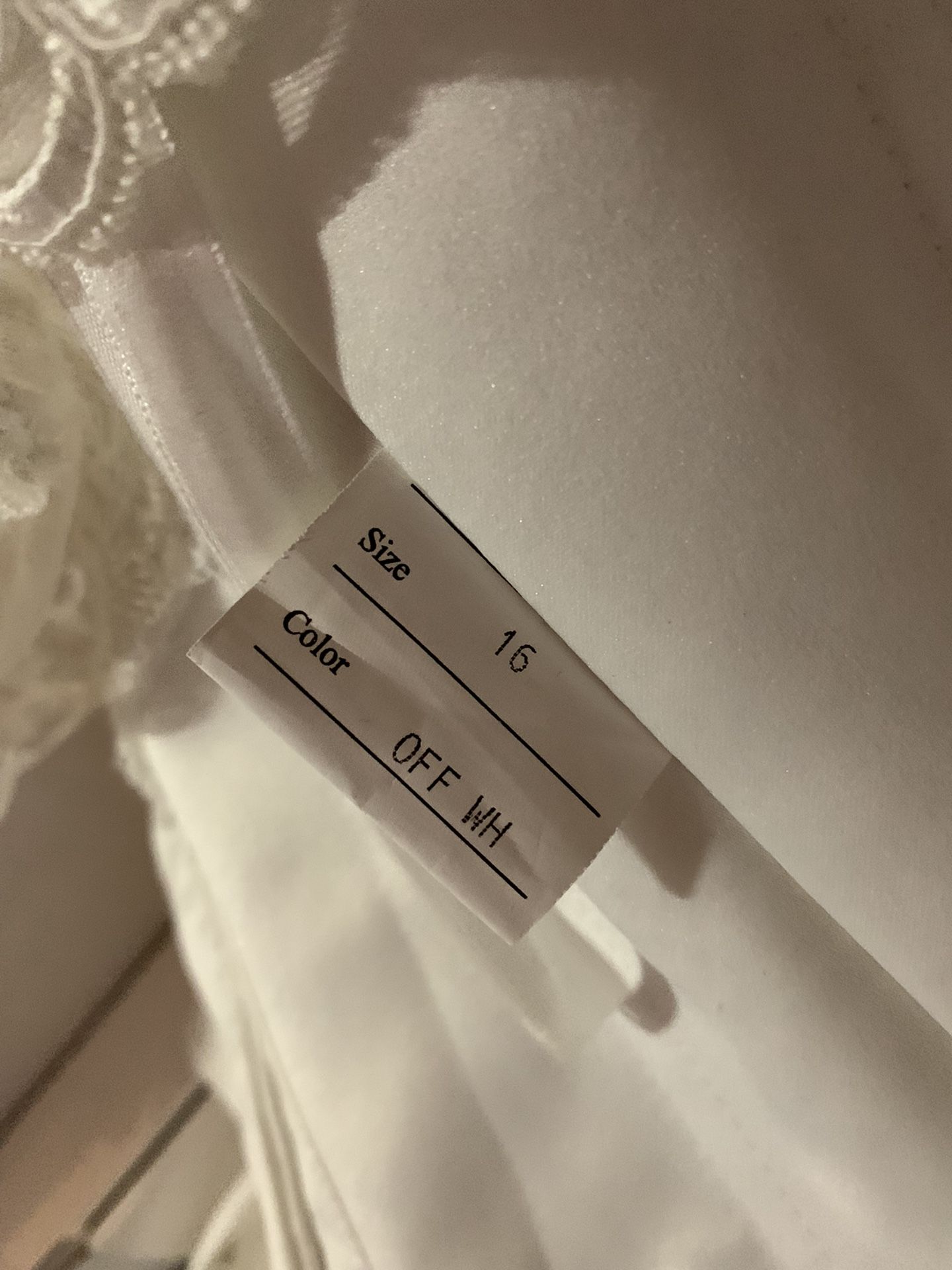 Wedding Dress Size 16