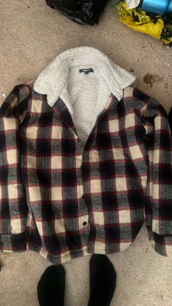 sherpa flannel shacket