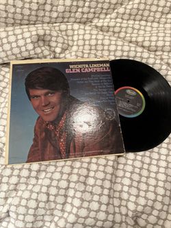 Beautiful Glen Campbell Wichita Lineman Vinyl Record