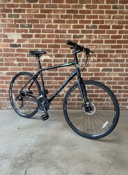 NEW 2025 LARGE KHS VITAMIN A MATTE BLACK 14 SPEED FITNESS HYBRID BIKE