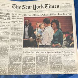 Obama New York Times January 20, 2009