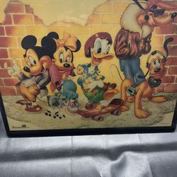 Disney And Friends Mounted Poster Collectors Item 