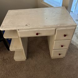 Small White Desk For School Or Office