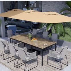 13Ft Double Umbrella With Base